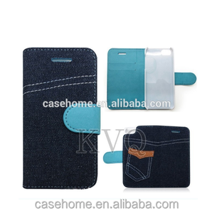 Denim en cuir pour <span class=keywords><strong>Samsung</strong></span> <span class=keywords><strong>Galaxy</strong></span> <span class=keywords><strong>S6</strong></span> cas <span class=keywords><strong>de</strong></span> jean, Pour <span class=keywords><strong>Galaxy</strong></span> <span class=keywords><strong>S6</strong></span> portefeuille housse - Product Image 2