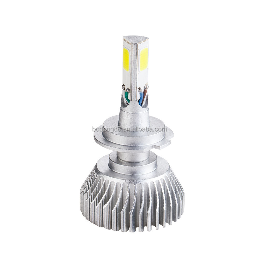 Самые яркие фары на рынке T3 H7 H4 H1 H9005 H9006 881 36 Вт светодиодная фара с 3 сторонами Светодиодная лампа для фар