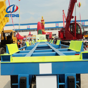 Port Digunakan <span class=keywords><strong>Trailer</strong></span> Sasis Kontainer 20FT 40FT 45FT Bom Gerobak Terminal - Product Image 2