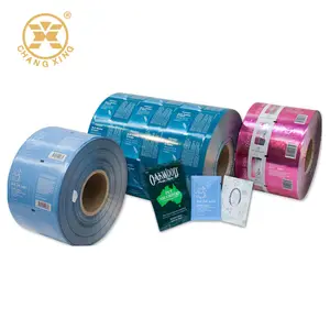 Pellicola in rotolo di plastica laminata/piccola confezione di Shampoo campione cosmetico bustina pellicola per imballaggio flessibile pellicola per imballaggio automatico