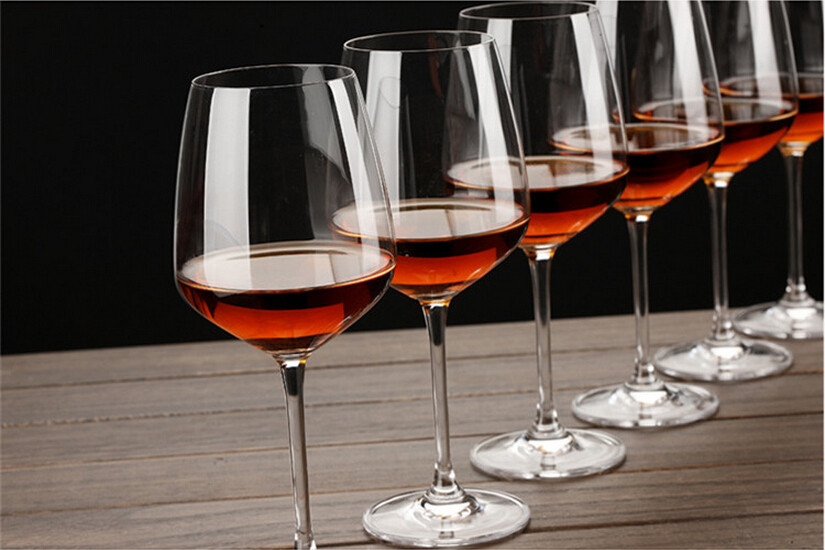 Wholesale Custom 15oz clear glass goblet lead-free crystal red wine glass
