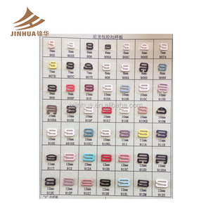 Tùy chỉnh nylon tráng O Ring trượt Áo ngực slide và kim loại áo ngực móc móc nối Bikini Đồ bơi Nhẫn - Product Image 2