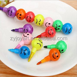 Penne Colorate Impilabili Senza Macchie - Set di 7 Penne Multicolore Impilabili per Colorare - Product Image 2