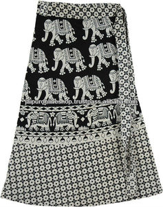 Falda envolvente con estampado de elefante, ropa de playa, vestido envolvente - Product Image 3