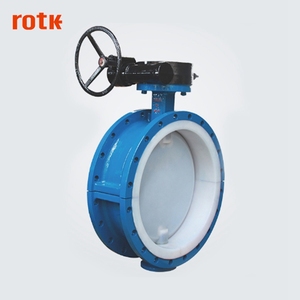 De alta precisión de producto caliente barato cerrar rápidamente flúor forro tipo de brida válvula de mariposa - Product Image 1