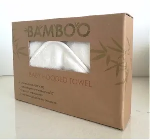 Fabriek Oem Service 100% Biologische Bamboevezel Baby Dier Bad Bamboe Capuchon Babyhanddoek