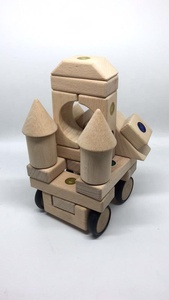 Educativi 3D Magnetico di Legno di Forma Blocchi di Blocchi di Costruzione di Costruzione Giocattoli per I Bambini - Product Image 6