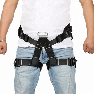 XINDA mendaki, kekuatan tinggi setengah badan <span class=keywords><strong>Harness</strong></span> hitam 75x120cm poliester empuk untuk penyelamatan penggunaan luar ruangan oleh penggemar mendaki - Product Image 5
