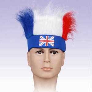 All'ingrosso Logo personalizzato UK Fans di <span class=keywords><strong>calcio</strong></span> parrucca capelli tifosi Inghilterra accessori prodotti - Product Image 1
