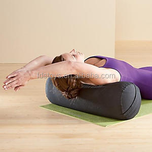 <span class=keywords><strong>Traversin</strong></span> gonflable de yoga de PVC 80cm/couleur noire et rouge - Product Image 1