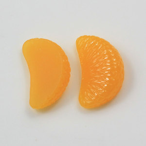 Cuentas de Cabujón de Fruta Segmentada de Naranja Miniatura Realistas de Simulación, Económicas para Accesorios de Fabricación de Slime - Product Image 5