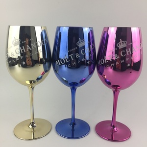 Soufflé à la main Plaqué Or <span class=keywords><strong>Rose</strong></span> bleu Marine Couleur Gobelets De Vin En <span class=keywords><strong>Verre</strong></span> De Champagne - Product Image 6