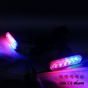 Barre lumineuse stroboscopique mini 18W 6 LED, haute puissance, luminosité élevée, feux de <span class=keywords><strong>calandre</strong></span> pour ambulance, camion de pompiers, camion lourd, 12-24v, état neuf - Product Image 6