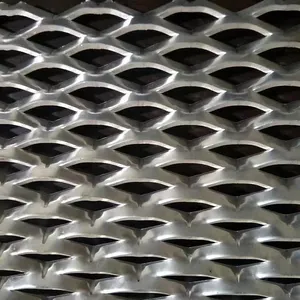 Custom Made Double Sides Decorative And Security Aluminum Expanded Surface Decoration Building Facade Cladding Metal Wire Mesh