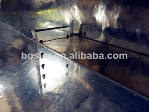 Customized Aluminum Checker Plate Outdoor <strong>Tool</strong> <strong>Box</strong> for Truck Trailer Side Opening Waterproof Dustproof 200L Capacity Storage - Product Image 2