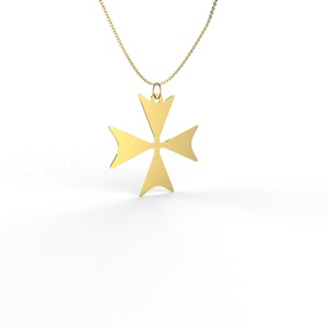 Fashionable Unique Stainless Steel Jewelry <strong>Celtic</strong> Maltese <strong>Cross</strong> Pendant <strong>Necklace</strong> - Product Image 2