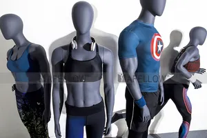 fiberglass full body female male sports muscle mannequin