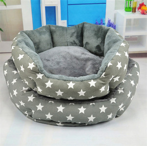 Hot Saling Umwelt Leinwand abnehmbares rundes Hunde bett für Haustier - Product Image 3