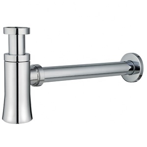 Ottone irregolare 1 1/4 "lavabo rotondo bottiglia trappola e sifone sifone lavello <span class=keywords><strong>scarico</strong></span> tubo idraulico pulizia fogna - Product Image 1