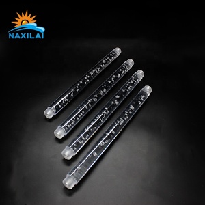 NAXILAI Cast Colored Acrylic <strong>Rod</strong> Transparent <strong>Plastic</strong> Bubble <strong>Rod</strong> Threaded Acrylic <strong>Rods</strong> for LED Light - Product Image 2