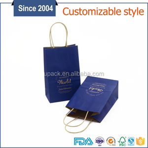 Estilo personalizado tamaño artesanía hecha bolsa de papel bolsa de papel azul <span class=keywords><strong>ande</strong></span> manualidades para adultos - Product Image 4