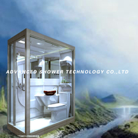 AST-AN1014 Préfabriqué Camping caravane Modulaire Salle De Bains Toilette Unité Douche POD