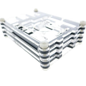Caso de la frambuesa <span class=keywords><strong>Pi</strong></span> 3 9 capas Raspberry <span class=keywords><strong>pi</strong></span> 2 Caja de acrílico + ventilador de refrigeración + 3 unids disipador térmico para raspberry <span class=keywords><strong>pi</strong></span> B + - Product Image 4