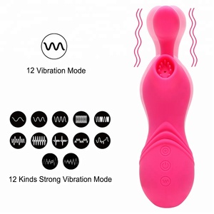 Clit Sucker Vibratore Pompino Lingua Vibrante Capezzolo per le Donne il Sesso Orale Succhiare Leccare Clitoride Stimolatore - Product Image 4