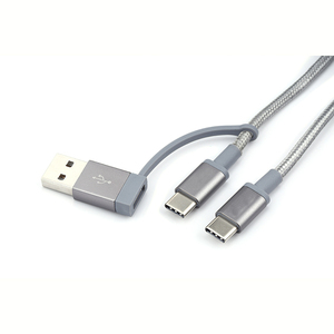 Práctico y conveniente para llevar a 1 m nylon trenzado usb 5 <span class=keywords><strong>v</strong></span> 2.4a tipo <span class=keywords><strong>c</strong></span> cable de datos del teléfono - Product Image 3