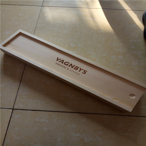 Boîte d'emballage de <span class=keywords><strong>Sabre</strong></span> à <span class=keywords><strong>Champagne</strong></span> en bois de pin massif avec couvercle coulissant Logo de timbre chaud, boîte à couteaux en bois avec doublure en mousse EVA - Product Image 4