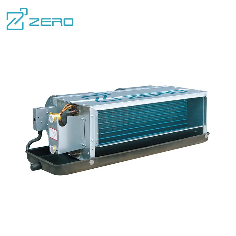 Portador hidrónico de agua refrigerada, Unidad de bobina de ventilador, calefacción y refrigeración