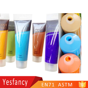 para todo uso 75 ml tubo de acrílico de color respetuoso del medio ambiente pinturas de acrílico <span class=keywords><strong>set</strong></span> <span class=keywords><strong>pintura</strong></span> de uñas de acrílico - Product Image 1