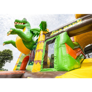 Chất lượng cao khủng long chủ đề lâu đài <span class=keywords><strong>bouncy</strong></span> với trượt Inflatable nảy lâu đài Inflatable Jumper khủng long Inflatable nhà bị trả lại - Product Image 4
