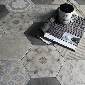 Cina italiano grigio antiscivolo esagonale porcellana piastrelle decorative a parete pavimento della cucina backsplash - Product Image 3