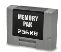 Pour N64 Controller Game Pak 256KB Carte mémoire pour Nintendo 64 Controller Carte de stockage de données