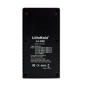 Liitokala Lii-202 18650 <strong>Battery</strong> Charger 1.2V 3.7V 3.2V 3.85V <strong>AA</strong> /AAA 26650 10440 14500 25500 NiMH Lithium <strong>Battery</strong> Smart Charger