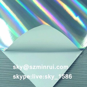A4 Đồng Bằng Hologram Destructible Vinyl Eggshell Sticker Giấy, Ultra Phá Hủy Hologram Egg Shell Giấy Tờ Vật Liệu - Product Image 2