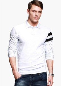 2014 nouvel homme à manches longues polo shirt de qualité coton marque hommes polo chemises hommes casual corée - Product Image 1
