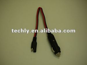 Ulspt - 2 18 awg de color: negro, l: de moldeo 458mm enchufe sae - Product Image 1