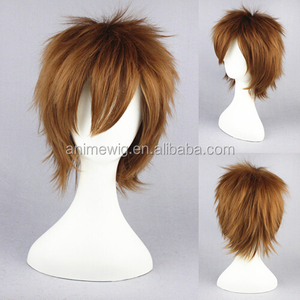 วิกผมคอสเพลย์อนิเมะสังเคราะห์งานปาร์ตี้ฮาโลวีนสีน้ำตาล MSN Bobo sabaku NO Gaara 35cm - Product Image 2