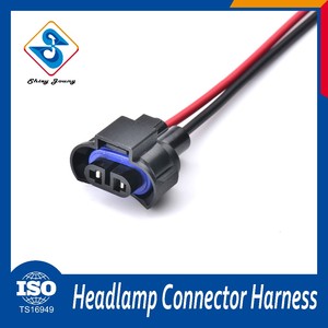 Iso14001 faro conjunto de arnés de cableado 2 pines conector hembra masculina - Product Image 1