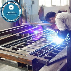 ราคาถูกราคาโรงงานกว่างโจวที่กำหนดเองสวนใช้ผงเคลือบเหล็กดัดแผงรั้ว - Product Image 6