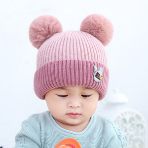 Enfants chapeau enfant en bas âge enfants bébé chaud hiver <span class=keywords><strong>laine</strong></span> chapeau tricot <span class=keywords><strong>bonnet</strong></span> bébé chapeau garçons filles - Product Image 4