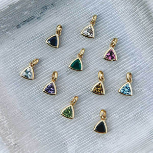 Colgante de plata de primera ley con circón para mujer, collar, plata esterlina 925, Circonia cúbica, zirconia, circonita, zirconita, color arcoíris, oro real, Gemnel - Product Image 3