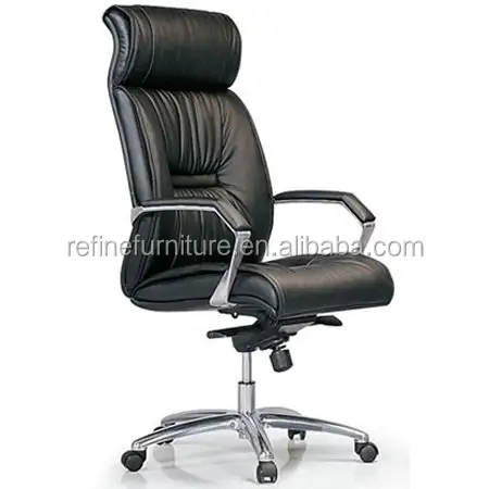 En cuir véritable moderne haut dos exécutif patron chaise de bureau RF-S001A