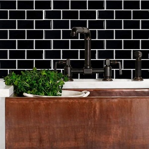 Auto-adesivo mattone metropolitana decorazione nero per la cucina <span class=keywords><strong>bagno</strong></span> backsplash - Product Image 5