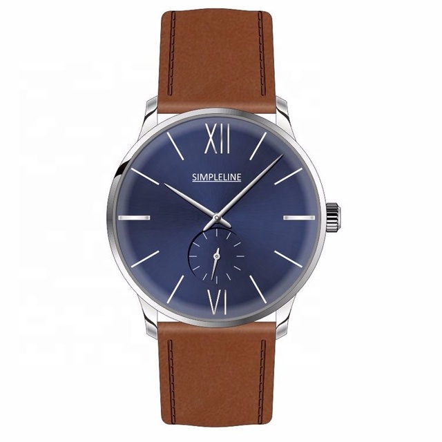 Stainless Steel Hand Winding Mechanical Watches SAPPHIRE CRYSTAL Dial 5BAR Water Resistance Leather Strap MIYOTA Movement Small