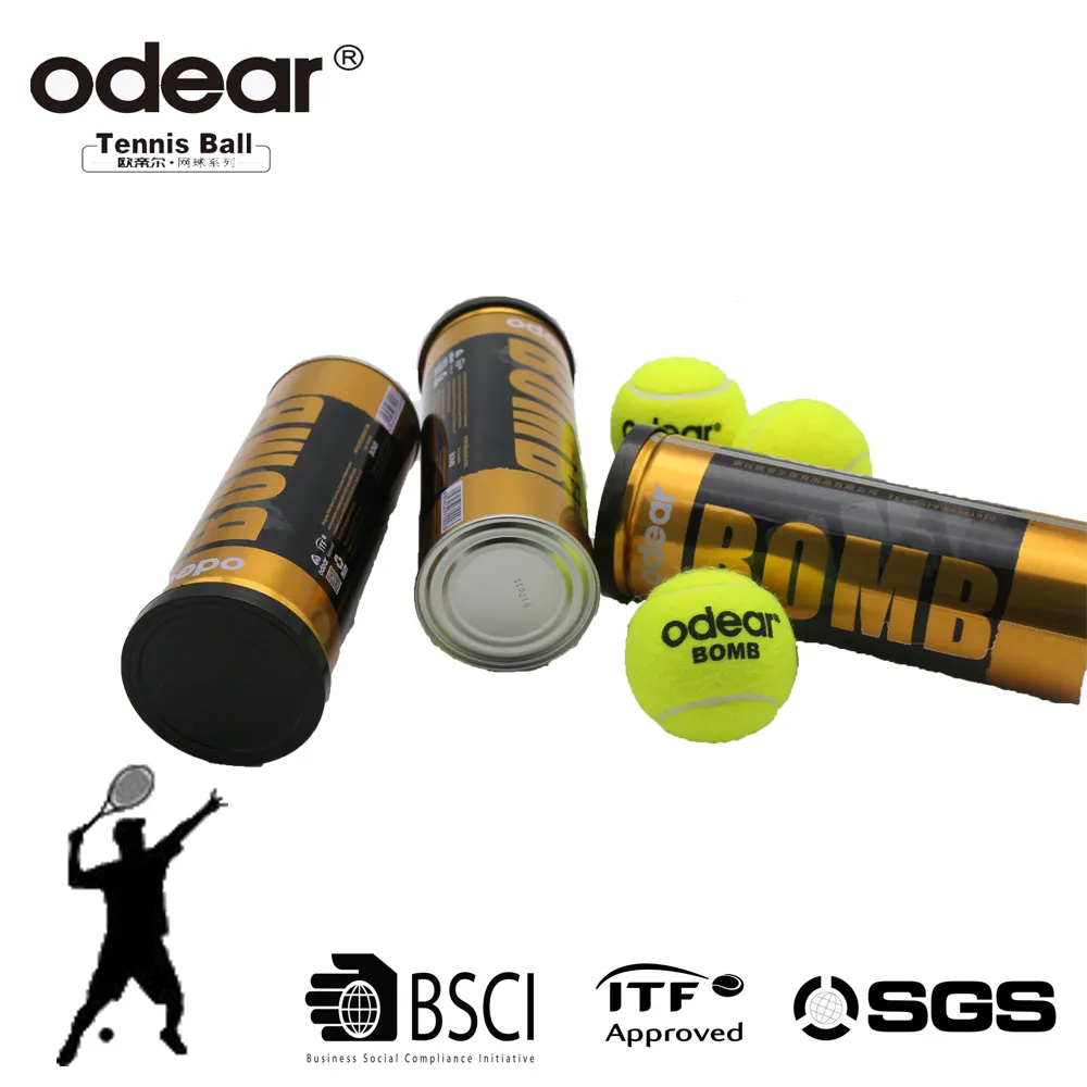 Paquete de tubo de alta calidad aprobado por ITF, pelota de tenis de uso combinado