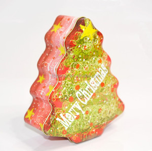 Boîte en fer blanc à biscuits de sapin de Noël personnalisée Emballage cadeau décoratif en métal avec logo fabriqué à partir de fer blanc durable - Product Image 2