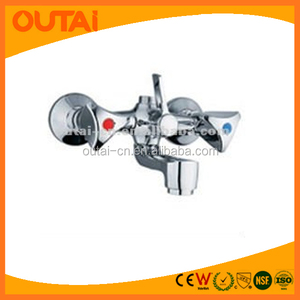 Boutique en ligne Chine Fournisseur Pas Cher En Laiton Valve Salle De Bains Fixé <span class=keywords><strong>Au</strong></span> Mur De Bain Mélangeur Avec <span class=keywords><strong>Tour</strong></span> Lent - Product Image 1